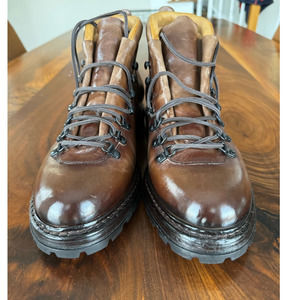 New OFFICINE CREATIVE  brushed lace-up ankle boots, size 12.